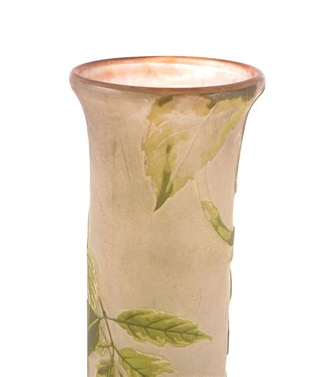 Grande Vaso In Vetro Firmato Gall Autentico Garantito Liberty Art