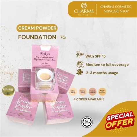 Charms Skincare Cream Powder Foundation Angel Edition 7g Shopee