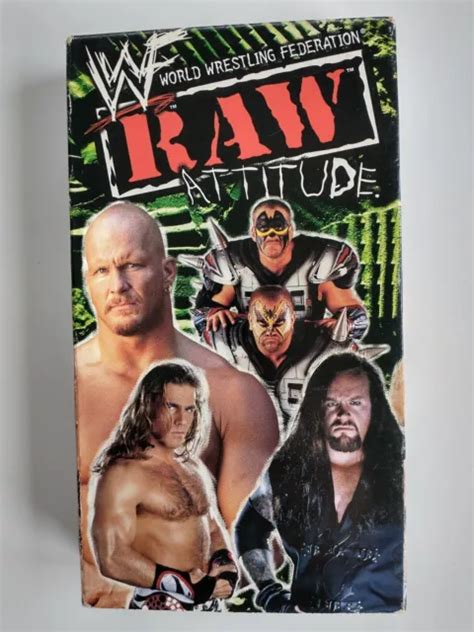 WWF HOME VIDEO 1998 Raw Attitude VHS US Release WWE Wrestling Bret