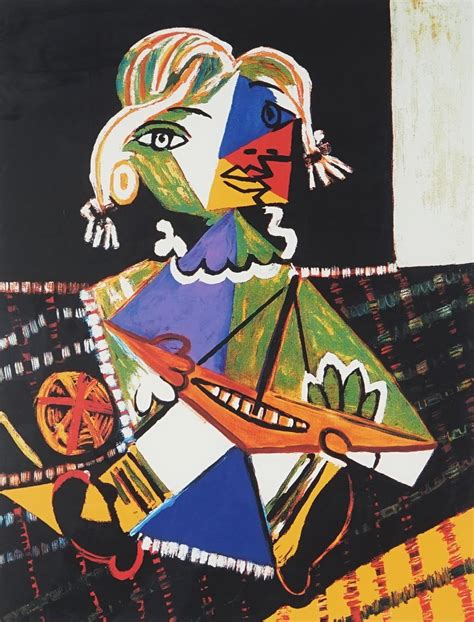 Pablo Picasso Maya With Boat Mutualart