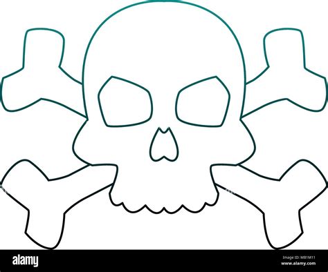 Skull with bones symbol Stock Vector Image & Art - Alamy