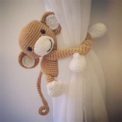 Monkey Curtain Tieback Crochet Pattern Plumalicious