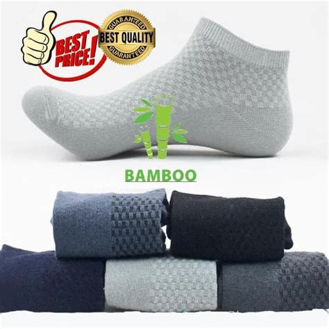 Jual Kaos Kaki Pria Low Cut Bambu Fiber Socks Bamboo Import SCH08 Di