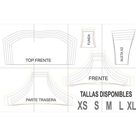BIKINI DE TOP SIN TIRAS Arte De Moldes