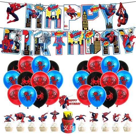 Spiderman Marvel Zestaw Urodzinowy Balony Baner Turek Kup Teraz Na