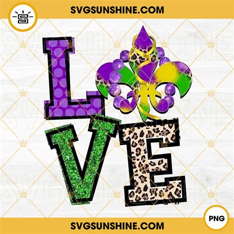 Love Mardi Gras Png Leopard Print Png Fleur De Lis Details Png