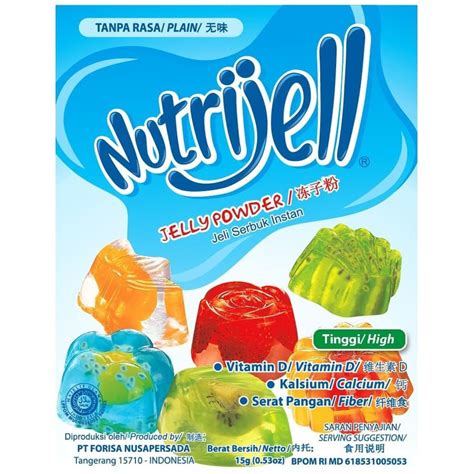 Jual Nutrijel Jelly Powder Rasa Plain Tanpa Warna Tanpa Rasa Gr