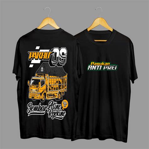 Jual Kaos Tshirt Baju Distro Mobil Truk Pasukan Anti Prei Pakhu