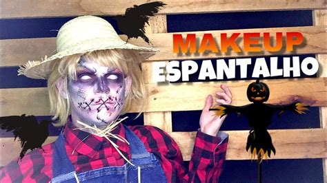 Makeup Halloween Espantalho Youtube