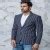 Blue Striped Stylish Mens Blazer Bennevis Fashion