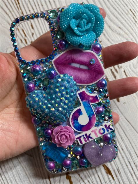 Tik Tok Iphone 12 Bling Case Etsy