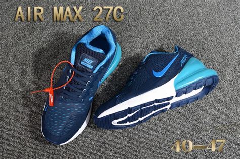 Economics Nike Air Max 27c Kpu Navy Blue Royal Blue White Mens