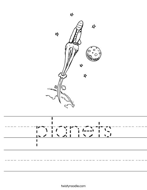 Planets Worksheet For First Grade