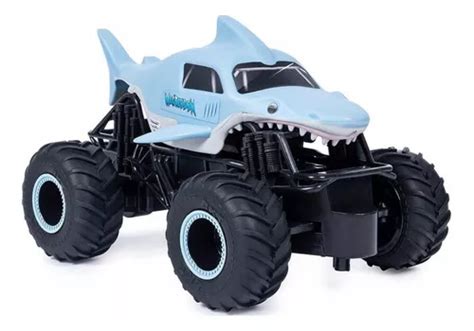 Monster Truck A Control Remoto Monster Jam Escala 1 24 Megalodon Azul