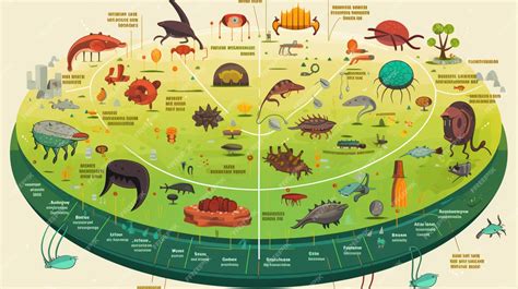 Premium Vector | A poster showing a diagram of different types of animals