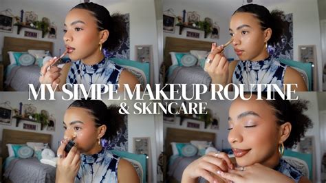 My Simple No Foundation Makeup Routine And Skincare Youtube