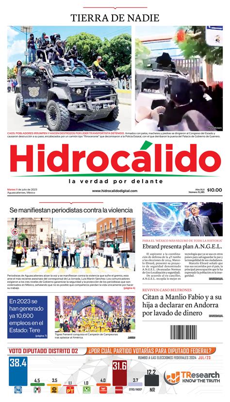 Hidroc Lido De Julio De Periodico Hidrocalido Digital