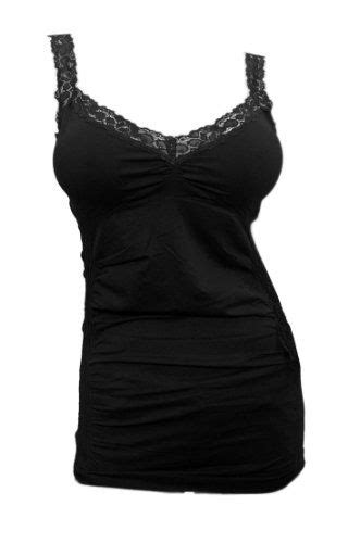 Evogues Plus Size Lace Trim Long Cami Top