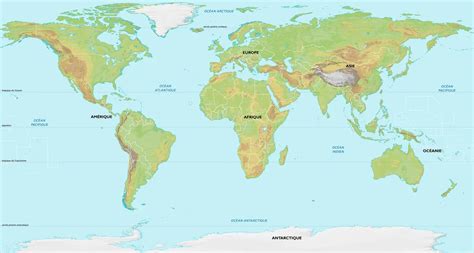 Monde Carte Physique M Dia Encyclop Dia Universalis