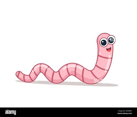 Cartoon worm hi-res stock photography and images - Alamy