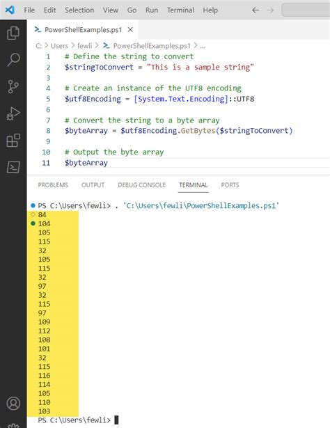 How To Convert String To Byte Array In Powershell