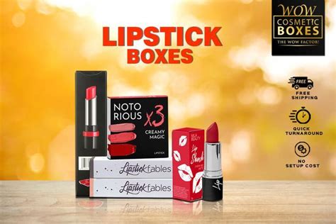 Custom Lipstick Boxes Custom Lipstick Packaging Boxes Printed