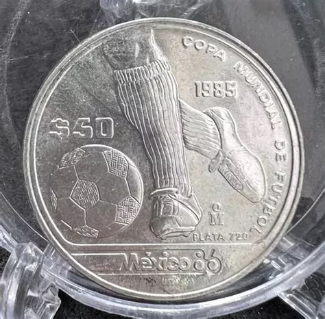 Moneda Pesos Copa Mundial Futbol M Xico Del A O En Venta En