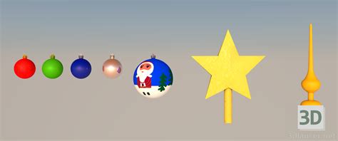 3d Model Set Of Christmas Toys 31249