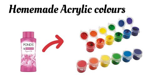 Homemade Acrylic Paint Colour How To Make Acrylic Colour At Home Youtube