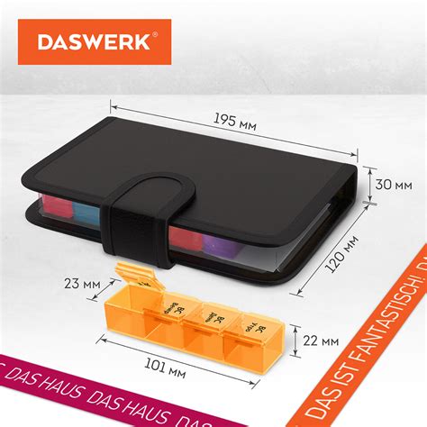Таблетница DASWERK на неделю 4 приема страна производства Китай 630842 ...