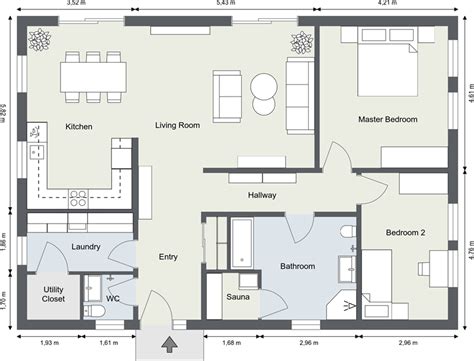 Typical House Floor Plan Dimensions - Plansmanage