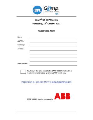 Fillable Online Ispe Registration Form ISPE Ispe Fax Email Print