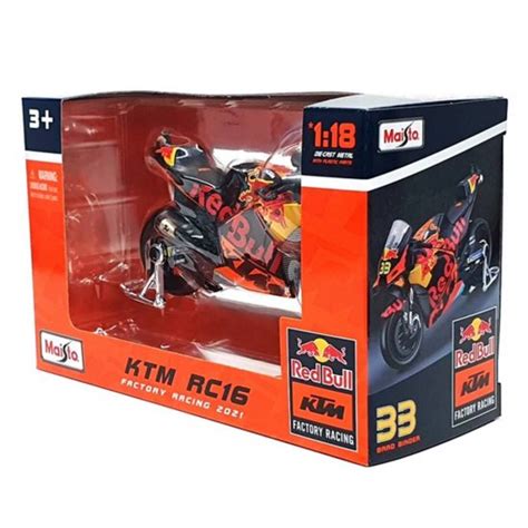 Miniatura Moto Ktm Rc Red Bull Factory Racing Team Brad