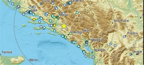 Snažan potres magnitude 6 1 prema Richteru pogodio BiH osjetio se u