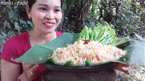 How To Cooking Rice With Pork Recipe For Breakfast Youtube