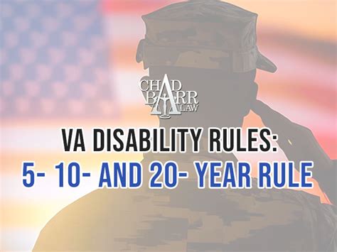 Va Disability Rules 5 10 And 20 Year Rule Chad Barr Law