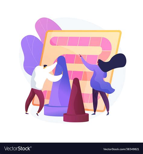 Board game concept metaphor Royalty Free Vector Image