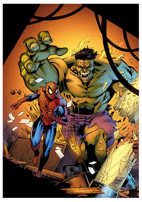 Hulk Vs Spiderman By Hitotsumami On Deviantart