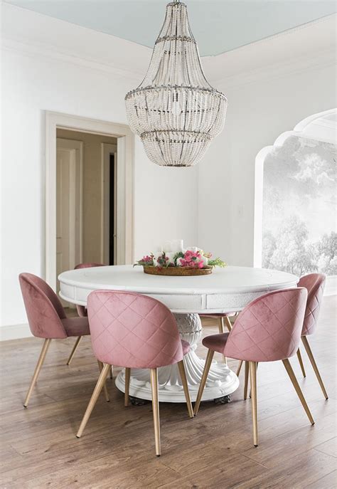 Pink Dining Room Chairs