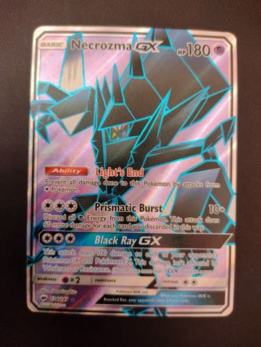 Pokémon TCG Necrozma GX Burning Shadows 134 147 Holo Full Art Near Mint