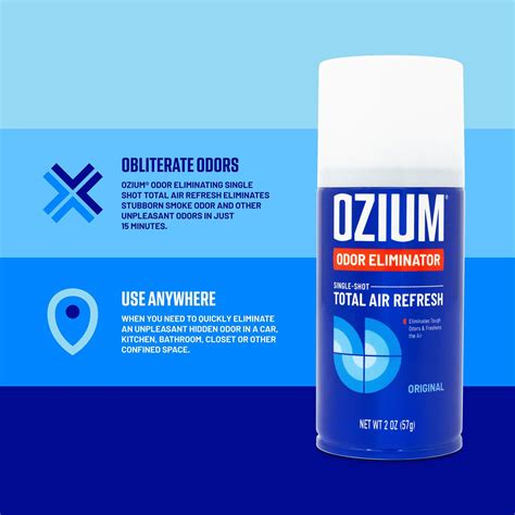 OZIUM Odor Eliminating Single Shot Fogger Total Air Refresh Original