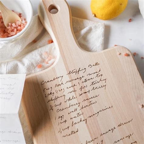 Handwriting Cutting Board Etsy