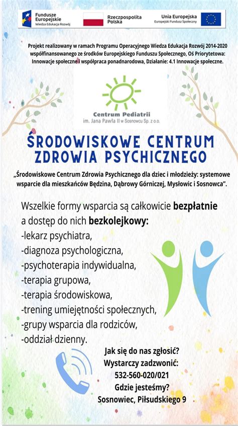 Rodowiskowe Centrum Zdrowia Psychicznego Dla Dzieci I M Odzie Y