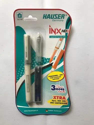 Blue Plastic Hauser Inx HD Liquid Ink Fountain Pen Is It Reusable