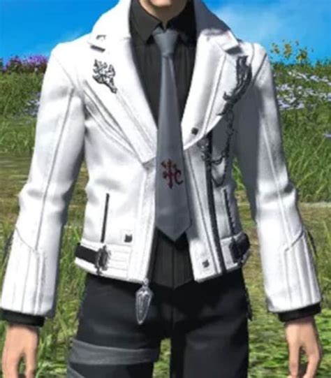 Final Fantasy Xiv Scion Adventurer White Leather Jacket