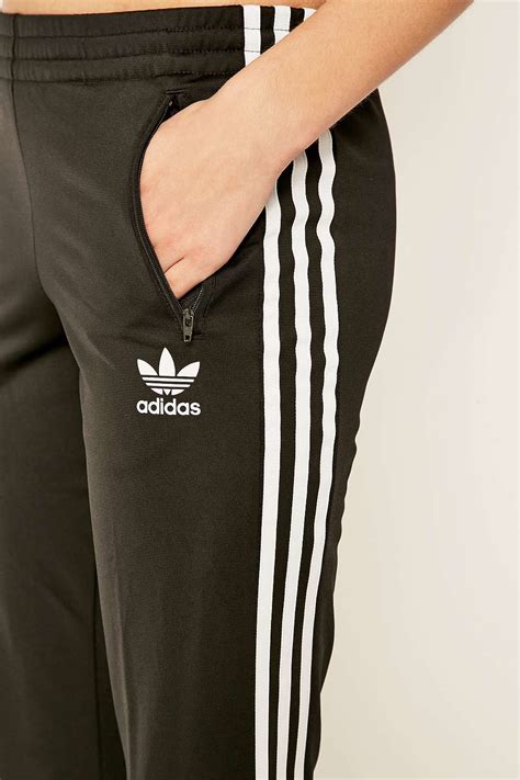 Adidas Originals Flared Black Tracksuit Bottoms Lyst