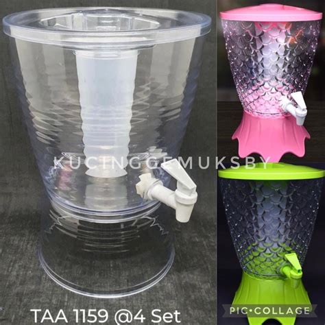 Jual Dispenser Tempat Air Mika Plastik Akrilik Untuk Es Sirup Juice