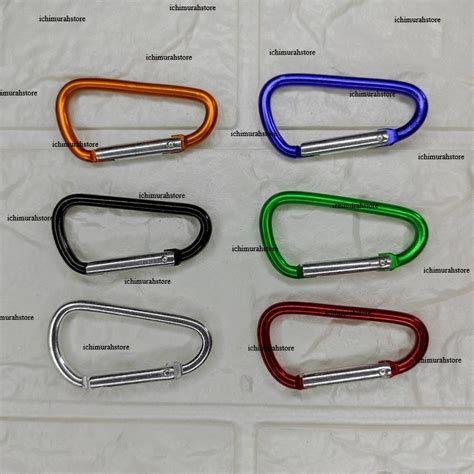 Jual Carabiner D 5D Polos Karabiner Gantungan Kunci Keychain Buckle