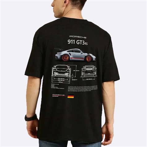 Porsche 911 GT3 RS Oversized T Shirt High Quality DTG Print Etsy