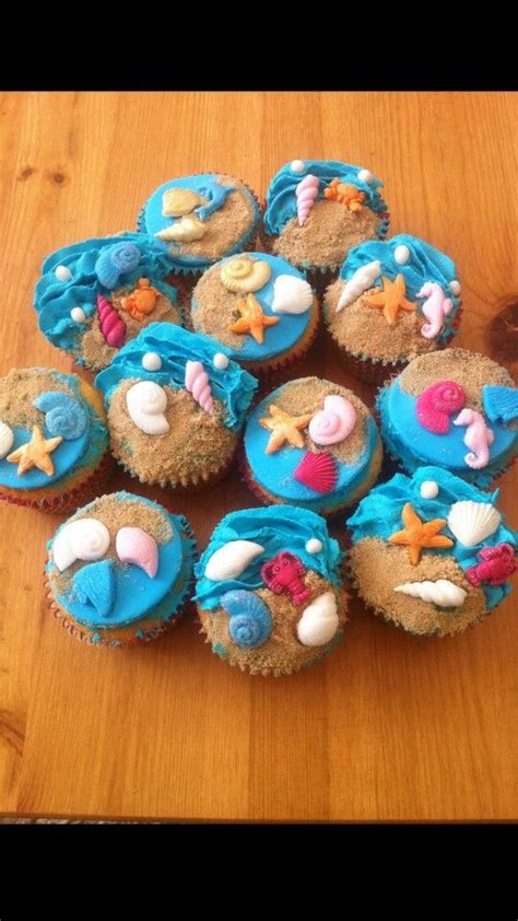 Beach Themed Cupcakes Themed Cupcakes Beach Theme Cupcakes Cupcake